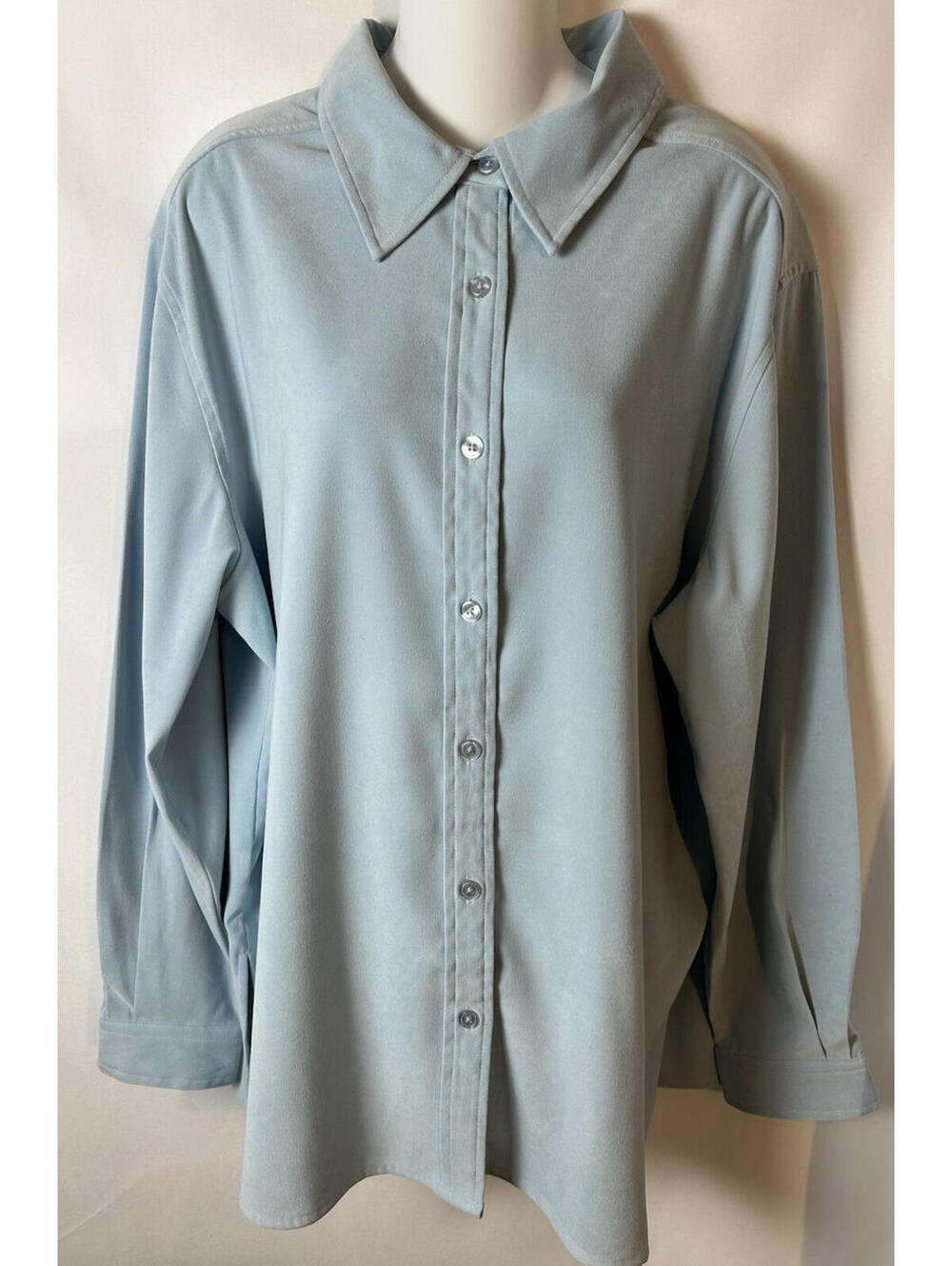Denim & Co. Women's Lt. Blue Shirt Jacket   Size XL   NWOT  A47516